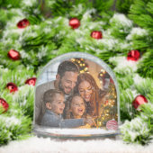 Christmas Family Photo Custom Sneeuwbol (Kerstmis)