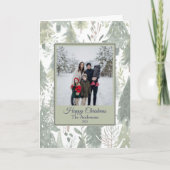 Christmas Family Photo Greeting Card Kaart (Voorkant)