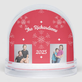 Christmas Family Photo Snow Globe Sneeuwbol