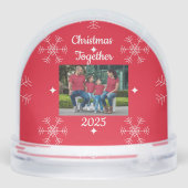 Christmas Family Photo Snow Globe Sneeuwbol (Achterkant)