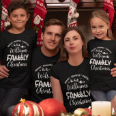 Christmas Family Reunion with Name T-shirt