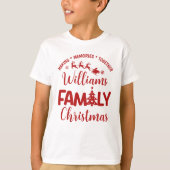 Christmas Family Reunion with Name T-shirt (Voorkant)