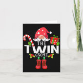 Christmas Family The Twin Gnome Matching  Kaart (Voorkant)