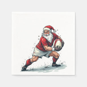 Christmas Fantasy Football spelen van de Kerstman Servet