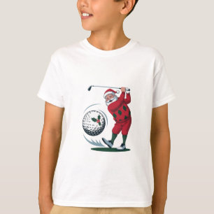 Christmas Fantasy Golf spelen Santa Claus T-shirt