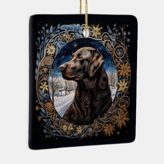 Christmas Fantasy Labrador Ornament (Rechts)
