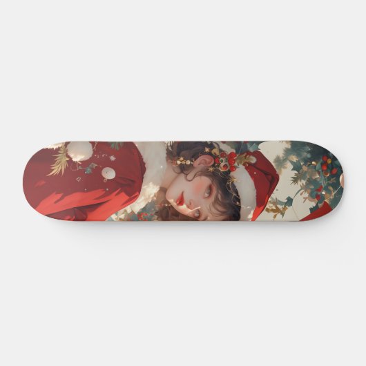 Christmas Fantasy: Romantisch Vakantie Skateboard (Horizontaal)