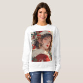 Christmas Fantasy: Romantische Vrouw Basic Sweatsh Trui (Voorkant volledig)