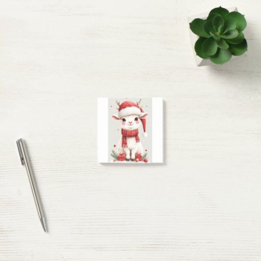Christmas Farm Animal Cute Goat  Post-it® Notes (Kantoor)