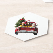 Christmas Farm Kartonnen Onderzetters (Schuin)