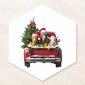 Christmas Farm Kartonnen Onderzetters (Voorkant)