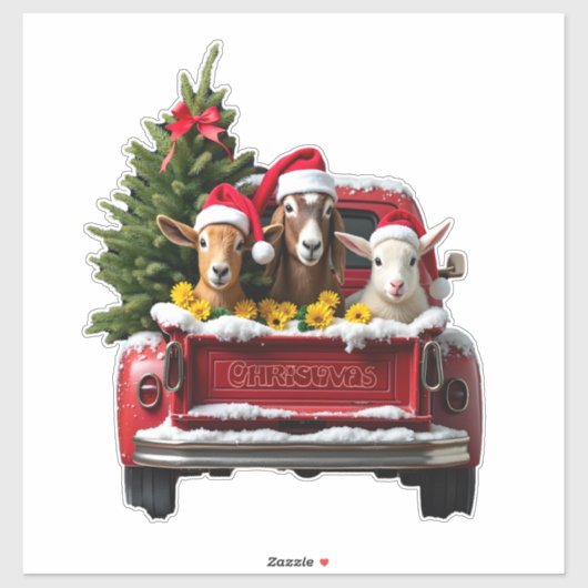 Christmas Farm Sticker (Vel)