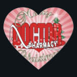 CHRISTMAS FARMACY DOCTOR HART STICKER<br><div class="desc">MERRY CHRISTMAS DOCTOR SPECIALTY A Doctor in de apotheek (Pharm.D.) is een professionele graad van arts in de farmacie. In sommige landen is het een eerste beroepsgraad en een voorwaarde voor het verlenen van een vergunning voor het uitoefenen van het beroep van apotheker.</div>