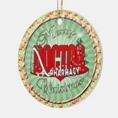 CHRISTMAS FARMACY DOCTOR KERAMISCH ORNAMENT (Links)