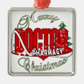 CHRISTMAS FARMACY DOCTOR METALEN ORNAMENT (Voorkant)