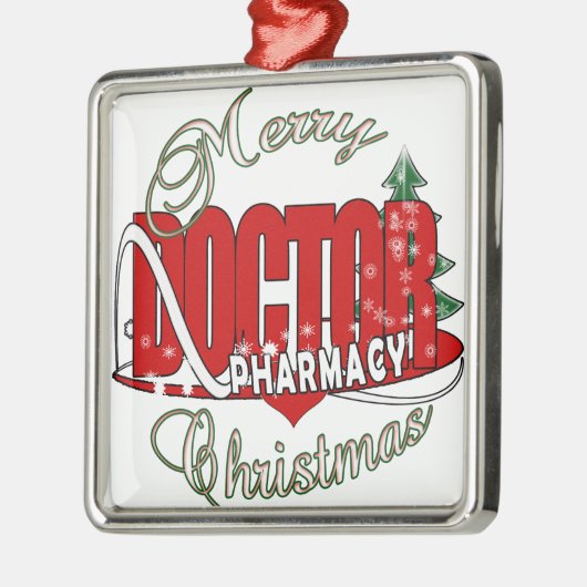 CHRISTMAS FARMACY DOCTOR METALEN ORNAMENT (Links)