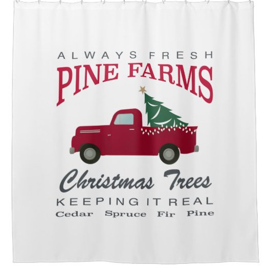 CHRISTMAS FARMHOUSE RED TRUCK DOUCHEGORDIJN (Voorkant)