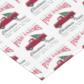 CHRISTMAS FARMHOUSE RED TRUCK TAFELKLEED (Gekanteld)