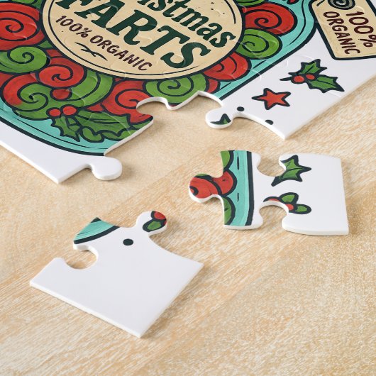 Christmas Fart Jars 100% Organic Holiday Fun Legpuzzel (Zijkant)