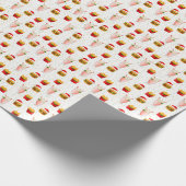 Christmas Fast Food Wrapping Paper – Festive Food Cadeaupapier (Hoek)