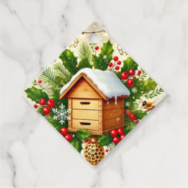 Christmas-favourtag | Bewerkbare tekst Bedankjes Labels