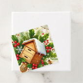 Christmas-favourtag | Bewerkbare tekst Bedankjes Labels (In situ)