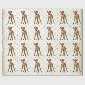 CHRISTMAS FAWN Wrapping Paper Cadeaupapier (Vlak)