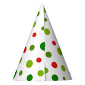 Christmas Feeling Stippen Party Pet Feesthoedjes (Achterkant)