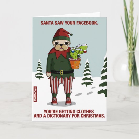 CHRISTMAS FEESTDAGEN KAART (Voorkant)