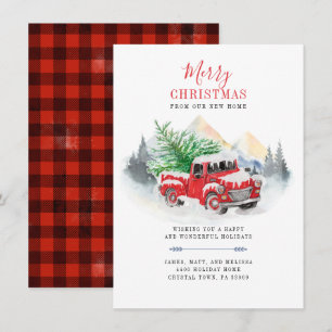 Christmas Feestdagen Plaid Bewegende Aankondiging