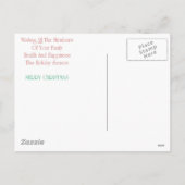 CHRISTMAS FEESTDAGENKAART (Achterkant)