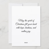 Christmas  feestdagenkaart (Achterkant)