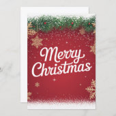 Christmas  feestdagenkaart (Voorkant / Achterkant)