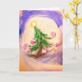 Christmas Felicity heldere kerstboomkaart Kaart (Gele Bloem)