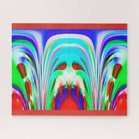 Christmas festive fun art legpuzzel (Horizontaal)