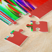 Christmas festive fun art legpuzzel (Zijkant)