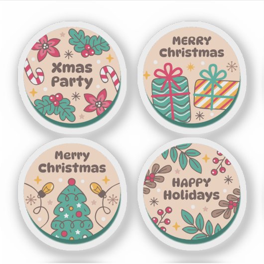 Christmas festive label collection (Voorkant)