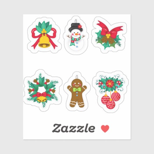 Christmas festive sticker collection (Vel)