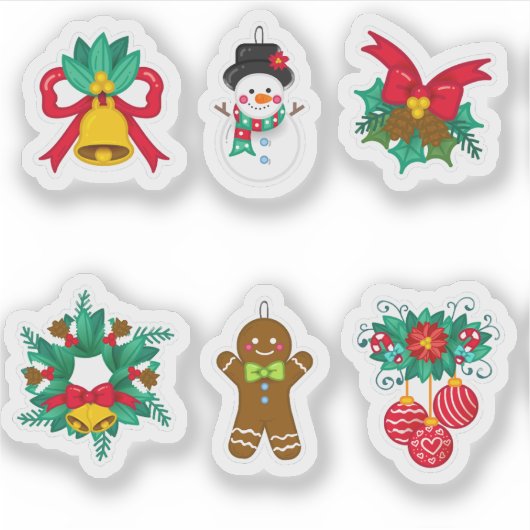 Christmas festive sticker collection (Voorkant)