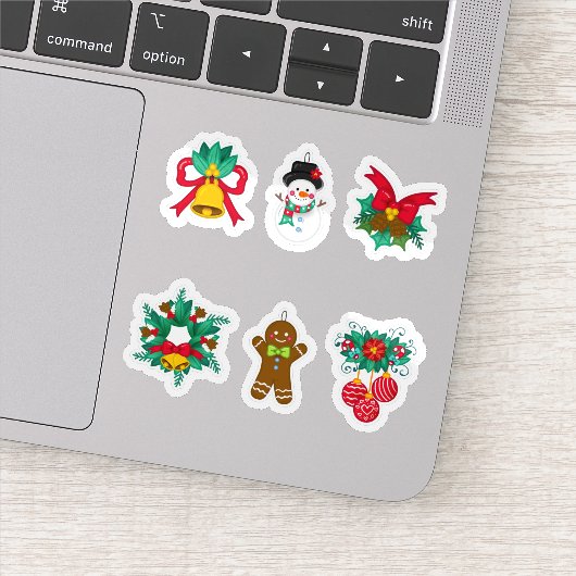 Christmas festive sticker collection (Detail)