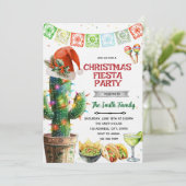 Christmas Fiesta party Invitation Kaart (Staand voorkant)
