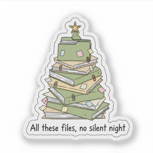 Christmas Files Tree Sticker (Voorkant)