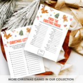 Christmas Finish the Christmas Phrase Game Feestdagenkaart