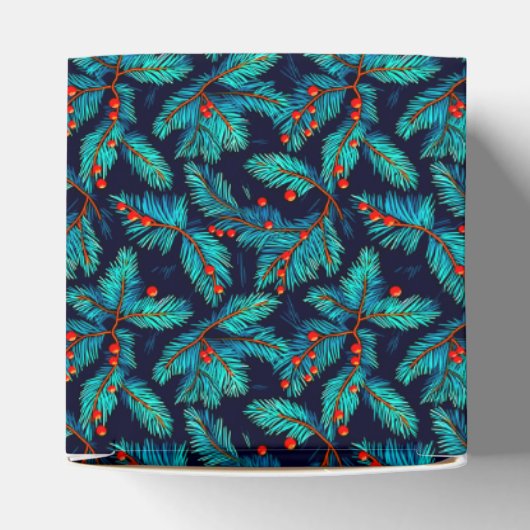 Christmas Fir Branch Pattern-82397 Bedankdoosjes (Bovenkant)