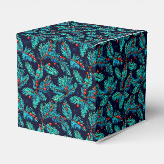 Christmas Fir Branch Pattern-82397 Bedankdoosjes (Achterkant)