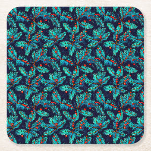 Christmas Fir Branch Pattern-82397 Kartonnen Onderzetters