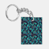 Christmas Fir Branch Pattern-82397 Sleutelhanger (Voorkant Links)