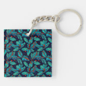 Christmas Fir Branch Pattern-82397 Sleutelhanger (Achterkant)