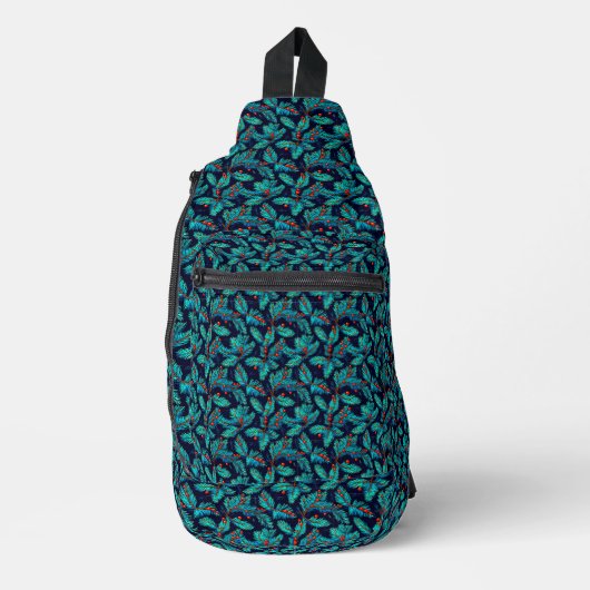 Christmas Fir Branch Pattern-82397 Sling Bag (Voorkant)