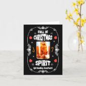 Christmas Fir Tree With Bourbon Ugly Xmas Bourbon  Kaart (Gele Bloem)